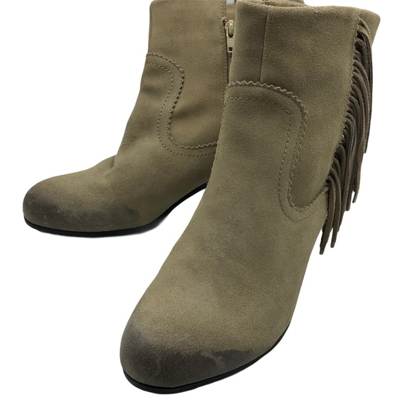 Crown Vintage Distressed Suede Leather Boots Sz 10